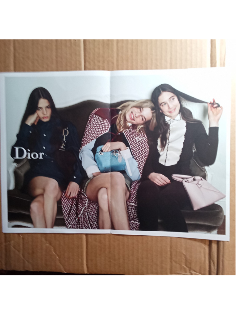 Dior Full Page Ad Spread Elle Magazine April 2026 Front & Back Fashion Editorial